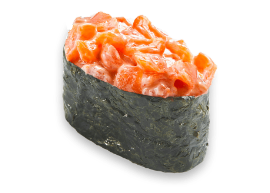 Гункан з лососем