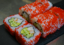 Каліфорнія з креветкою в ікрі