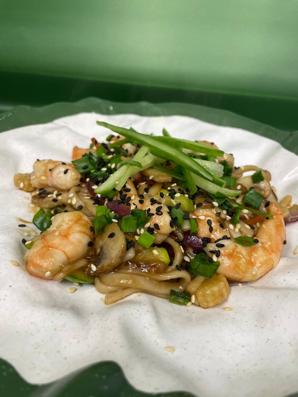 WOK з креветкою